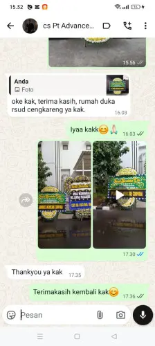 Testimonial Papan Bunga Pernikahan gowa