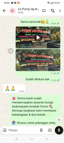 Testimonial Papan Bunga gowa