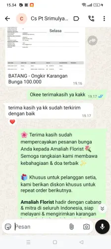 Testimonial Papan Bunga gowa
